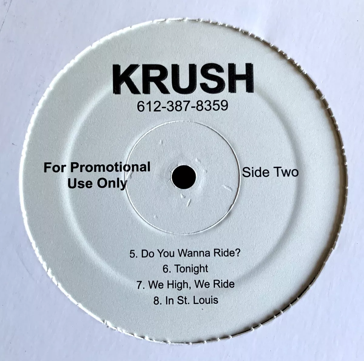 KRUSH Look Into A Players Eyes LP VINYL Album GANGSTA RAP G-FUNK Promo Hip Hop