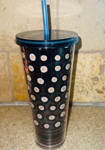 Vaso Starbucks 24 oz vaso frío Venti RARO DIFÍCIL DE ENCONTRAR negro amarillo blanco flor 2020 - Imagen 3 de 6