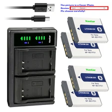 Kastar Battery LTD2 Charger for Sony NP-BD1 NP-FD1 D Type Battery BC-CSD Charger