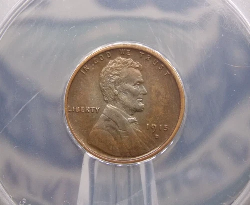 1915 "D" Lincoln WHEAT Cent Penny 1c ANACS AU58 Details #170 About Unc ECC&C Inc