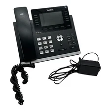 Yealink SIP T42S Ultra Elegant 12 Line Gigabit IP Office Phone w/Adapter TESTED