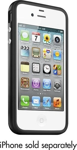 Authentic Apple iPhone 4/4S Bumper Case - Vintage - Black - RETAIL