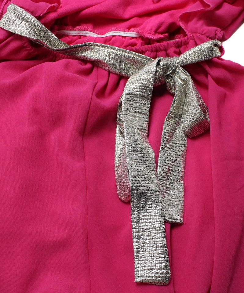 Rinascimento Sammy Overall Damen XS Kurzärmlig mit Gürtel Offener Rücken Pink - Bild 4 von 4