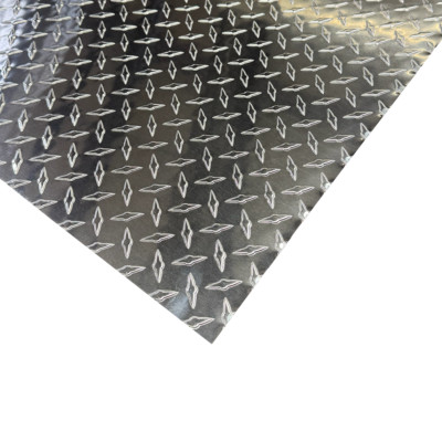 12'' x 120'' Aluminum Diamond Plate .025'' (1/40'') Thick Sheet Trailer, RV, Garages