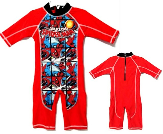 Marvel SpiderMan One Piece Boys Sunsuit UPF50+ UV Protection Swimsuit (3yrs) eBay