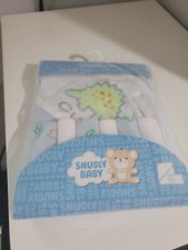 SNUGLY BABY 7 PIECE WASH SET Wooded Towel With 6 Wash Cloths