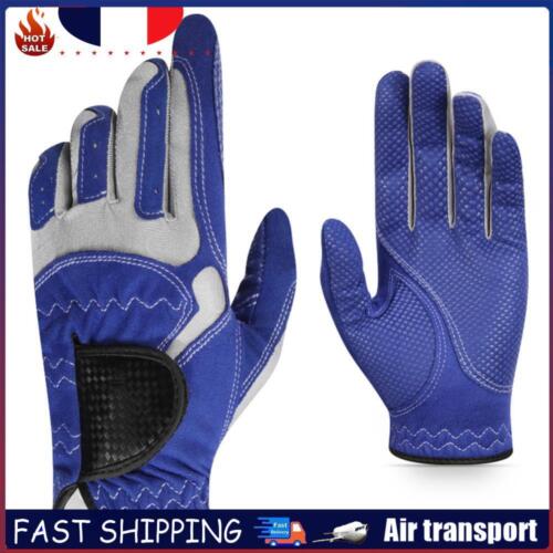 1pc Golf Gloves Anti-slip Left Hand Microfiber Glove for Men (Blue 22) FR - Afbeelding 1 van 6