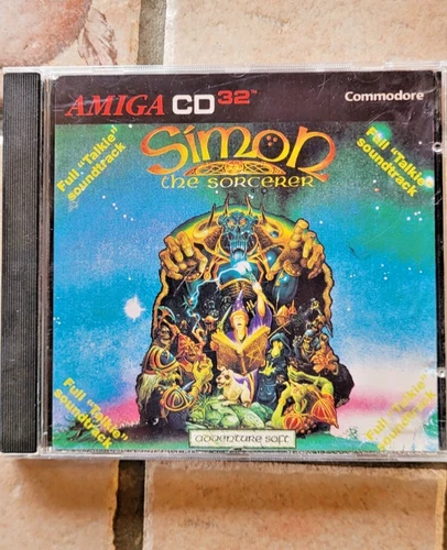 Amiga CD32 Simon The Sorcerer Game Original great condition  Complete Vintage