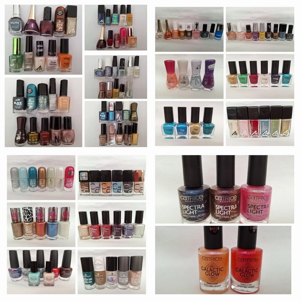 ESSENCE, P2, MANHATTAN, CATRICE, MAYBELLINE NEW YORK, ASTOR Effekt Nagellack Set's Glitzer und Schimmer zum aussuchen (Füllstände erfragen)