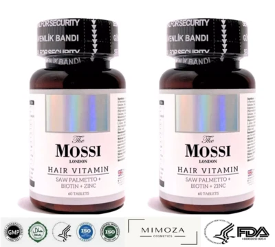 VITAMINS x2 Pack The Mossi London Hair Vitamin (New Formula Supplement)