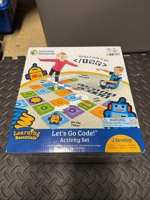 Learning Resources STEM Let's Go Code Activity Set 50 Pieces Design Code Go ~NEW