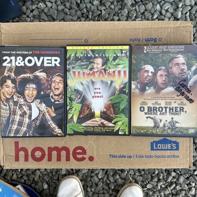 Lot Of 3 Comedy DVDs Over 21, Jumanji, O Brother