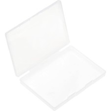 Clear Plastic Storage Box with Lid 7x10 Inch Organizer Case for Beads Crafts