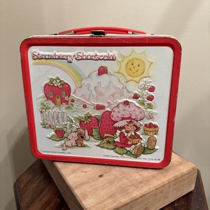 1980 Strawberry Shortcake, Aladdin Industries Inc, Metal Lunchbox, No Thermos 
