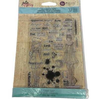 Craft Day JULIE NUTTING Prima Girl Stamp Set Create Cards Scrapbook Crafts New