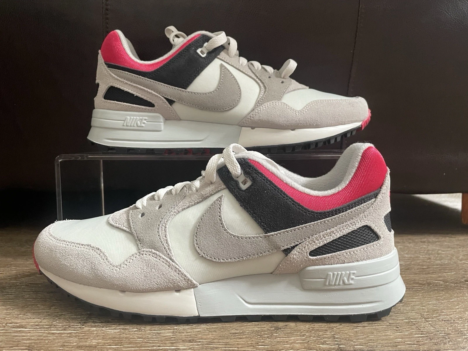 Nike Pegasus ‘89 Golf Swan Medium Grey Black Red Men’s Sz 11.5 FJ2245-100