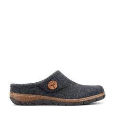 Earth Ezra Slip-On Cushioned Arch Support Womens Mules L Dark Grey - 5 Medium