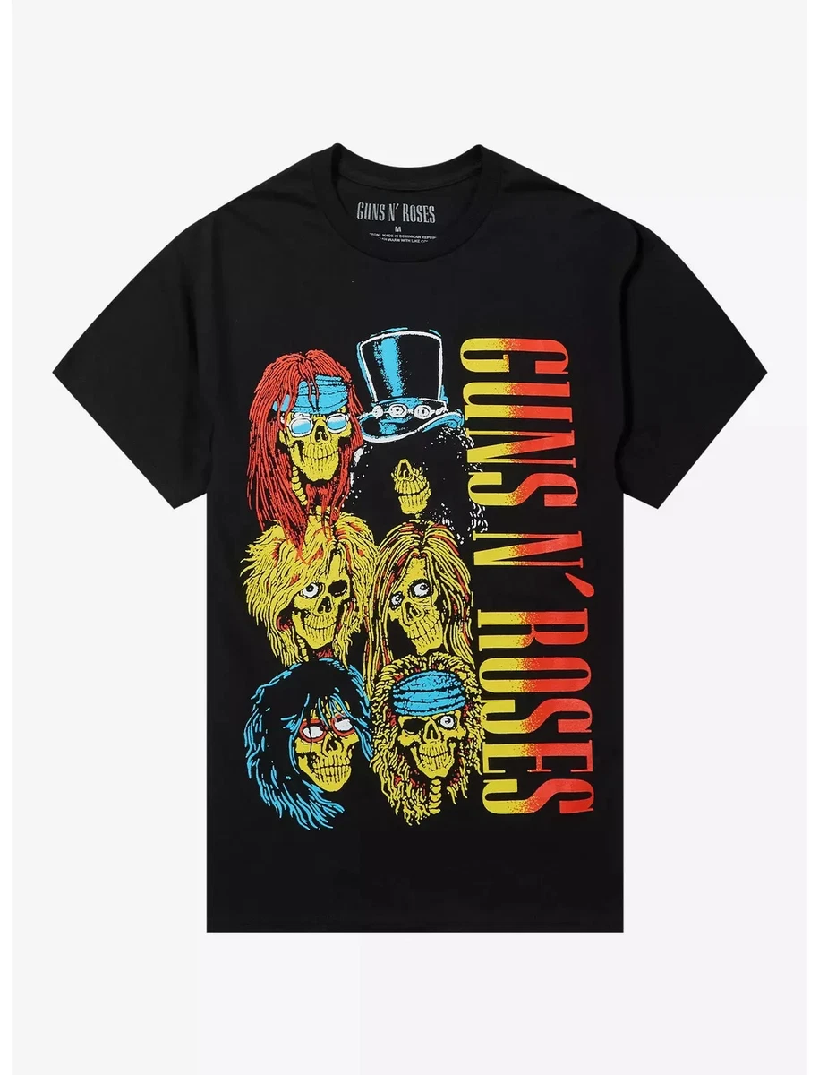T-shirt Homme Guns N Roses Officiel - Noir, Coton, Motif Firepower, Taille Classique