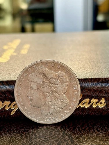 1882 cc Morgan Silver Dollar $1 Circulated Business Strike 0.9 Fineness US Coin