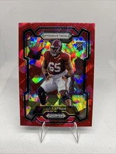 2024 Panini Prizm Draft Picks #135 JC Latham Red Ice