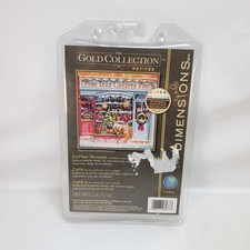 Dimensions Gold Collection Petites Counted Cross Stitch Kit COFFEE SHOPPE 6"X6"
