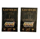 Las Vegas  __ 5 Gram .999 Silver Art  two  5 gram bars total of 10 grams