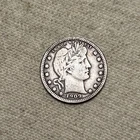1909 Barber Quarter Very Fine VF Coin A-36