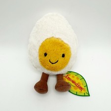 Jellycat Amuseables Happy Boiled Egg Soft Plush With Original Tag Rare
