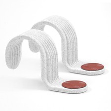 Strumland Music Cable Organizer 2-Pack White Peel-and-Stick Cable Hooks