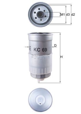 MAHLE KC69 FUEL FILTER