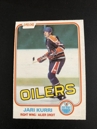 1981 82 OPC O-Pee-Chee #107 Jari Kurri RC Rookie Card Edmonton Oilers HOF NM