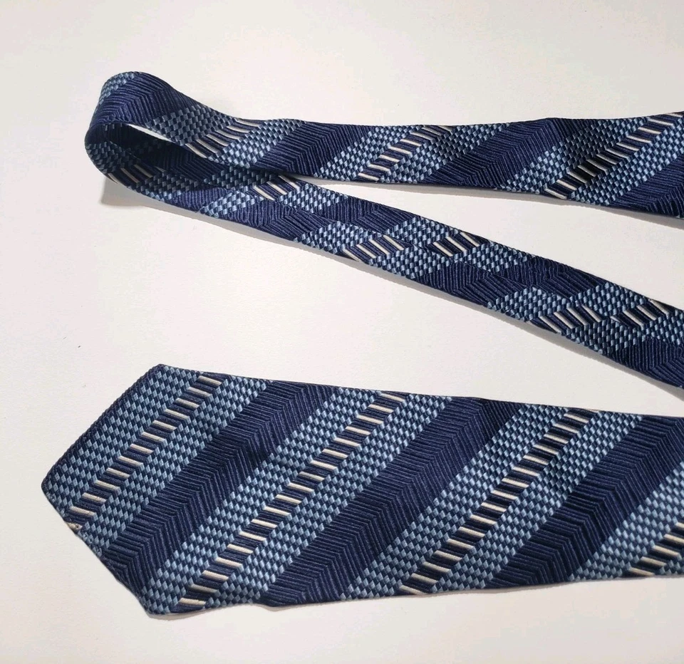 RARA Corbata Ultra De Colección 46.5" 20s 30s 40s Sin Forro Abstracto Hecha a Mano EE. UU. Foto 4 de 4