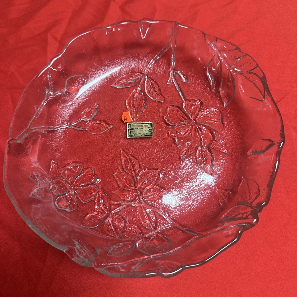 "Joska Kristall rustikal" Obstschale Øca.24,5cm Höhe: ca.4,5cm Echte Handarbeit