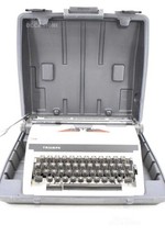 White Vintage Adler Triumph Gabriele 12 Typewriter From The 70s thumbnail