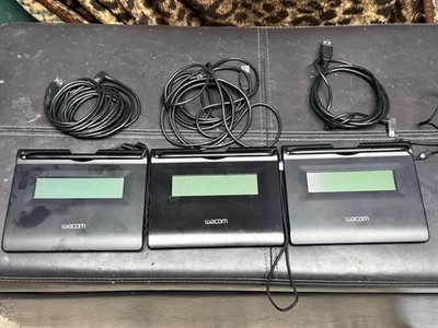 Wacom STU-300/ USB LCD Signature Tablet Pad with Stylus Pen & USB Cable set of 3
