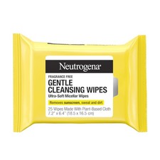 Gentle Hypoallergenic Facial Cleansing Wipes for Sensitive Skin Fragrance Free