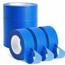 3 Rolls Blue Painter s Tape 2 Inch x 60 Yards 5.5 Mil Masking Tape Clean Removal