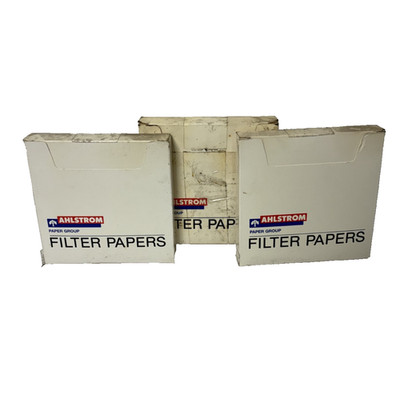 AHLSTROM 6150-1500 QUALITATIVE FILTER PAPER GRADE 615 150MM LOT OF 3