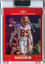 2007 Topps Chrome Santana Moss #TC140 Red Refractor #/139 Washington Redskins