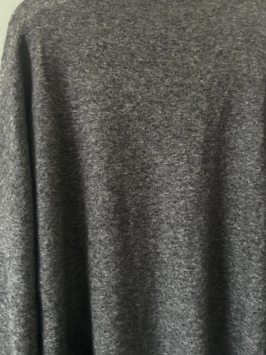 zara oversized  v neck grey wool ladies jumper size  L/XL Bnwt