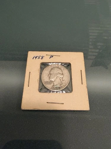 1958 Washington Quarter (P) 90% Silver Good Condition Sealed Philadelphia