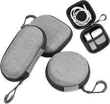 3 Pack EVA Hard Earphone Carrying Case Portable Mini Earbud Storage