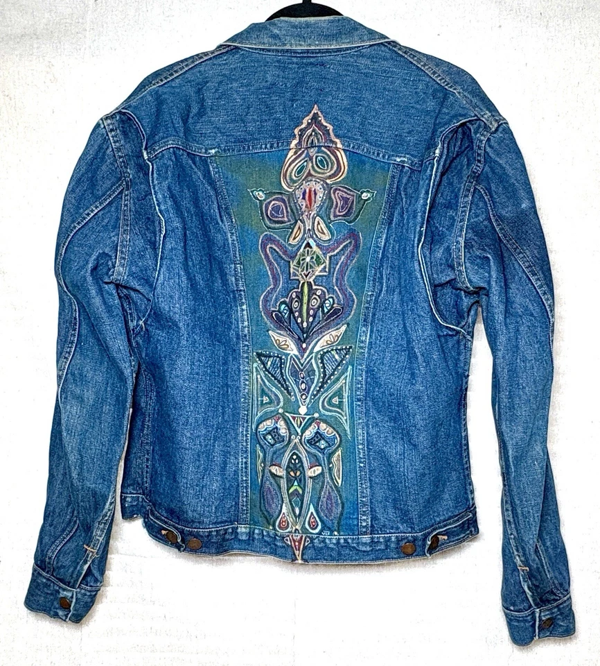 Chaqueta vaquera vintage años 60 Wrangler 24MJZ Scovill cremallera ilustraciones talla 44 Foto 4 de 4