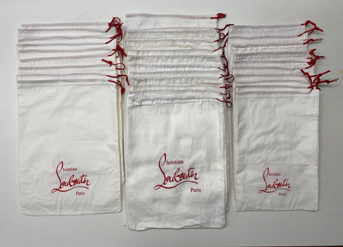 Authentic CHRISIAN LOUBOUTIN: 9"x 14" — 11"x 15" — 11"x 15"(flannel) dust bags