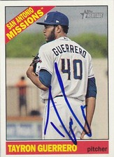TAYRON GUERRERO SAN ANTONIO MISSIONS SIGNED MINOR CARD PADRES MARLINS WHITE SOX