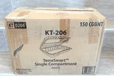 Kari-Out Tripak KT0206 TerraSmart Compartment 9" x 6" White 150 Case