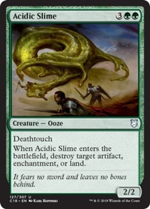 Acidic Slime x4 - Commander 2018 - NM-Mint, English - Commander 2018