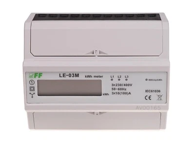 F&F LE-03M Stromzähler Dreiphasig Energiezähler Messgerät MODBUS RTU RS-485 - Bild 1 von 4