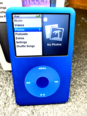 Apple iPod classic 7th Generation Blue/Silver (256 GB) MP3