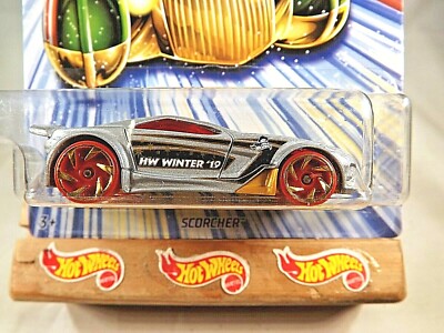 2019 Hot Wheels Walmart Holiday Rods 4/6 SCORCHER Gray w/Red